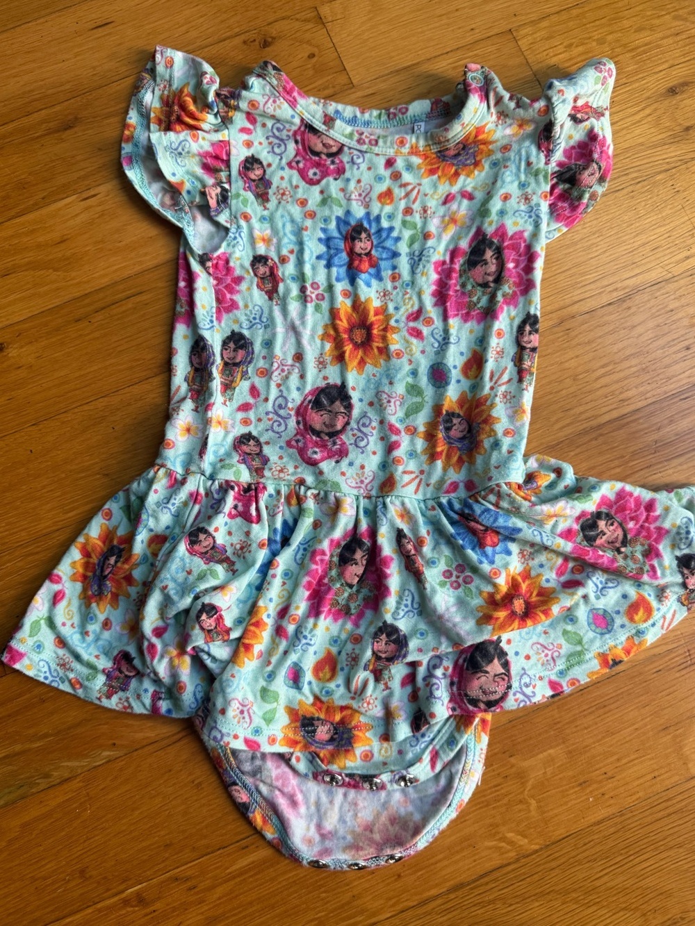 Posh Peanut 12-18M Malala Yousafzai Empowerment Twirl Dress Bamboo Grail